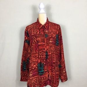 Vintage 90s picasso art wear top long sleeve